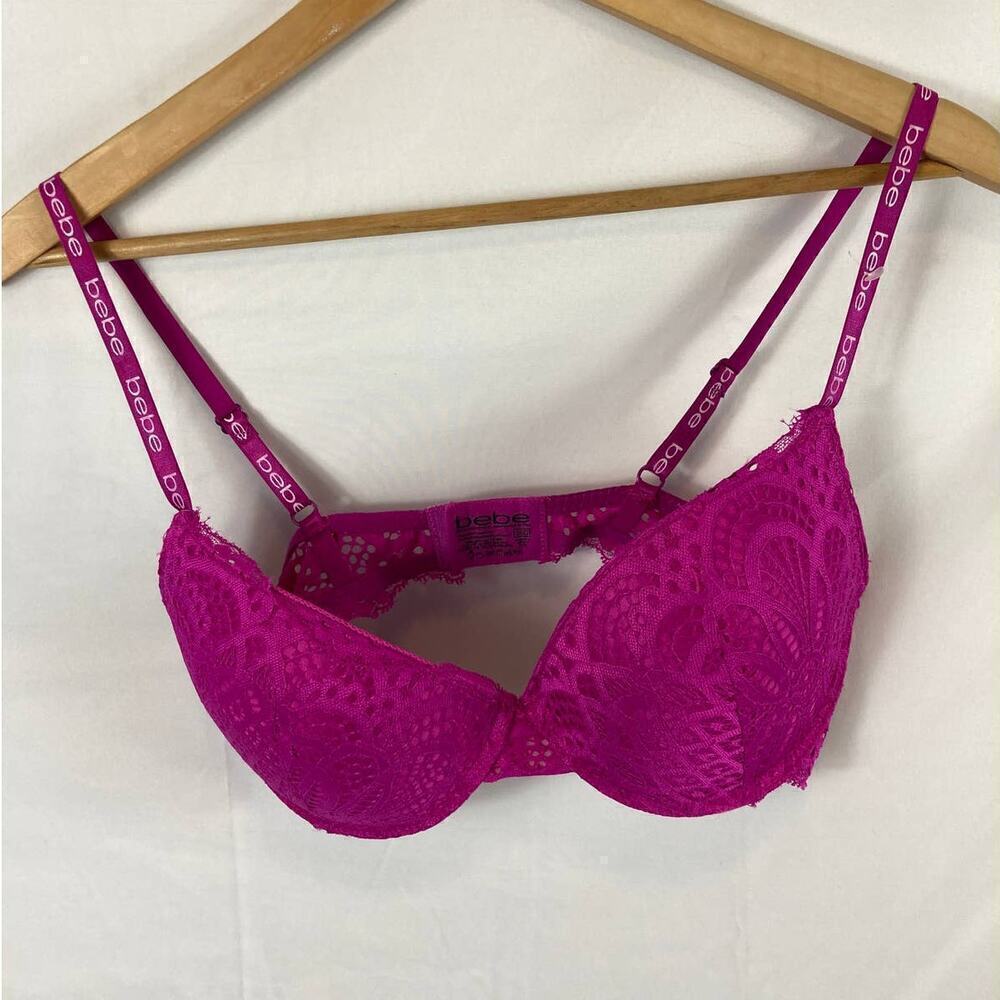 Bebe Purple Lace Bra Size 36D